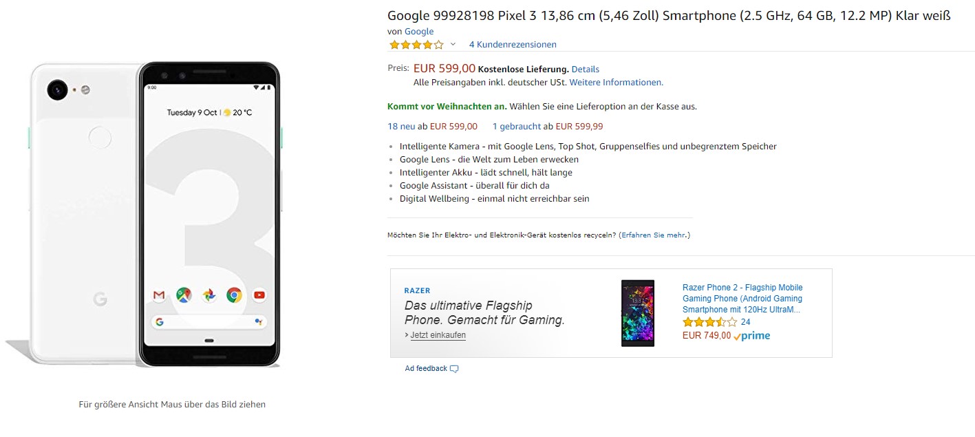 google pixel 3